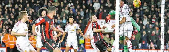  特里皮尔精准任意球绝杀伯恩茅斯  